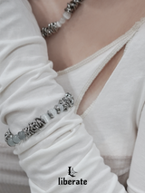 [S.Steel] Twisted Chain Bracelet