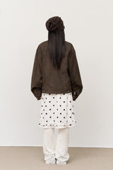 Node Collar Suede Jacket