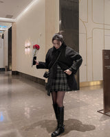 Wool half coat