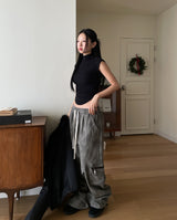 Dyed Parachute Cargo Pants