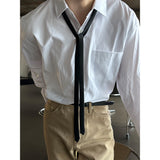 [Unisex] Slim long tie
