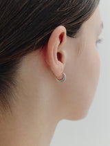 26SS★ H Edition (W) Cream Hoop Earrings