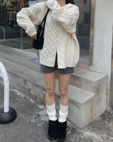 Meld knit hood jumper