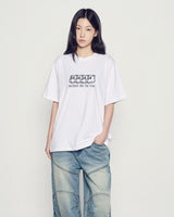 25FW MULTI AC BEAR FACE LOGO SHORT SLEEVE T-SHIRT WHITE