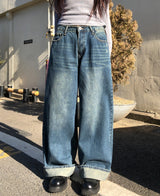 エトワイドロールアップデニムパンツ