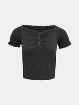 Hazel Frill Lace Tee