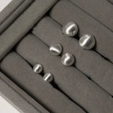 [925silver] マットハーフボールピアス (6mm)