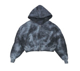 Dirty Spray Camo Warmer Hooded Zip-Up