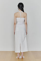 ANGEL SHIRRING TOP white