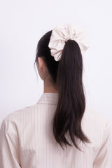 バニラストライプヘアシュシュ