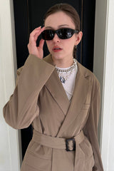 TRENCH BELT JACKET_BEIGE