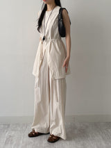 Raschel Nylon Slit Long Vest