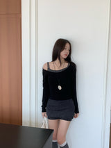 Roana Layered Camisole Long Sleeve Set