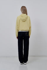 KIRSH PLAIN INCISION WOVEN WINDBREAKER [LIGHT YELLOW]