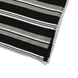 STRIPE PIQUE T-SHIRT [BLACK]