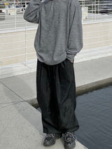 Space String ballon denim wide pants 2color