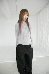 frill rain span top(3colors)