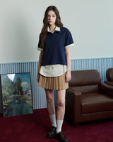 ロゴピケポロシャツ [NAVY]