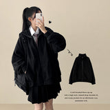 Mepo Soft Fleece Overfit High Neck Zip-up