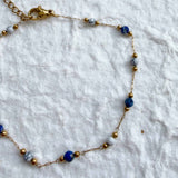Blue Marble Bead Bracelet