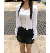 (4color) tension sleeveless cardigan set