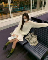 [ORIGINAL] Salted Summer Raglan Boucle Knit