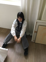 Sec 33 プリンティドセミクロップ半袖Tシャツ