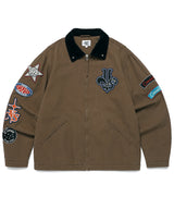 WASHED PATCHWORK JACKET BROWN(CV2EFUB931A)