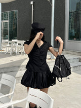 モネット２ウェイナイロンポケットバックパック&ショルダーバッグ (Black)