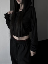 faye off-shoulder hood T (3color)