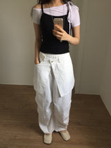 Unbalanced Tie T-Shirt (4color)