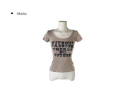 クボリブレタリングスリム半袖Tシャツ