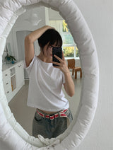 シルクUネックTシャツ (3C)