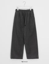 [Unisex] キルケットバンディングリベットブラッシュドトレーニングパンツ