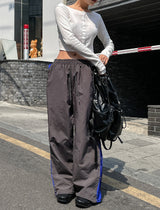Cami Side Color Matching String Nylon Pants