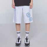 【UNISEX】ひまわり柄バミューダスウェットショーツ