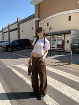 ポイントバッククリップワイドパンツ (3C)