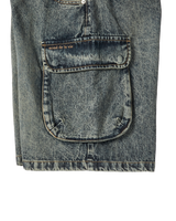 26SS UTILITY DYING DENIM SHORT PANTS