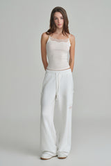 NYC sweatpants, Ivory