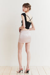 JADE BACKLESS TOP black