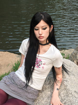 Me愛 - Me愛 Tシャツ (マゼンタ)