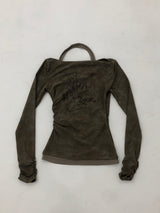 Vintage Washing Halterneck T-Shirt