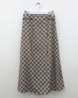Mellow Chiffon Checkered Skirt (2 Colors)
