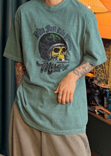 ファストダイヘビーピグメントショートスリーブTシャツ 4カラー