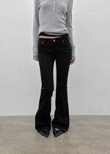 [MADE] Formal Low-Waist Bootcut Cotton Pants