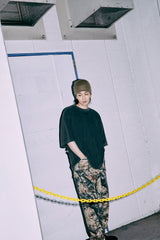 Collaboration Vintage Print T-shirt | Karuma × 2PLAN - BLACK