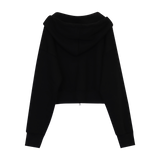 フリルフーディージップアップ(2 COLORS)