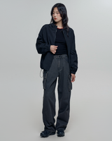 CURVE NYLON WIND BREAKER Black
