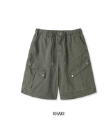 Roach Pigment Deep Dyeing Cargo Bermuda Shorts