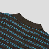 Letter Collar Half Knit (3color)
